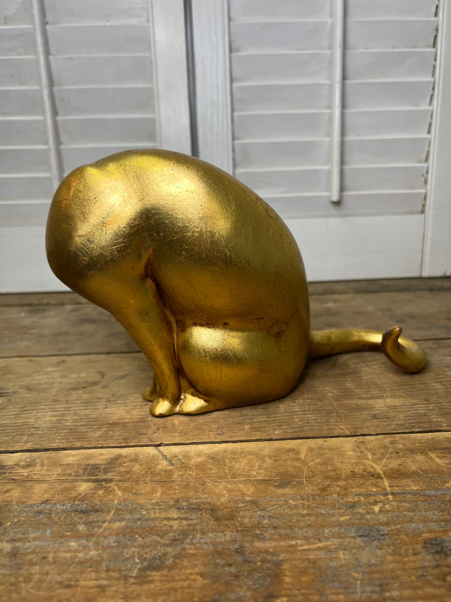 Anthony Freeman Gold Gilt Cat