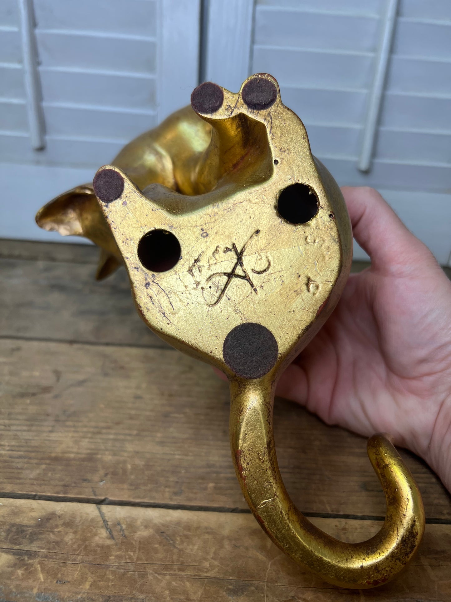 Anthony Freeman Gold Gilt Cat