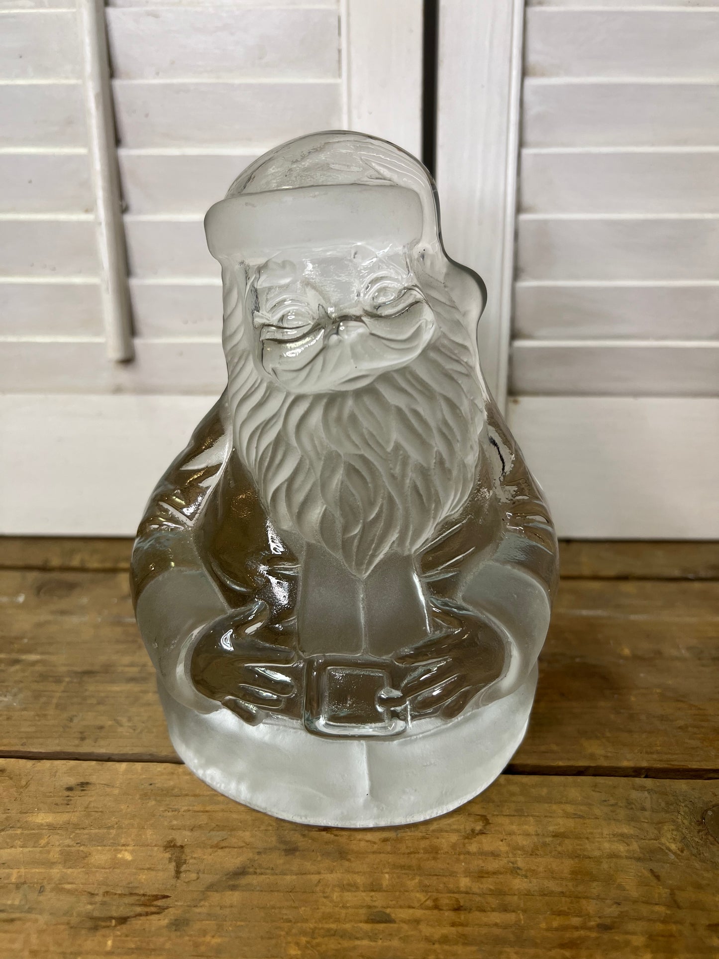 Viking glass Santa