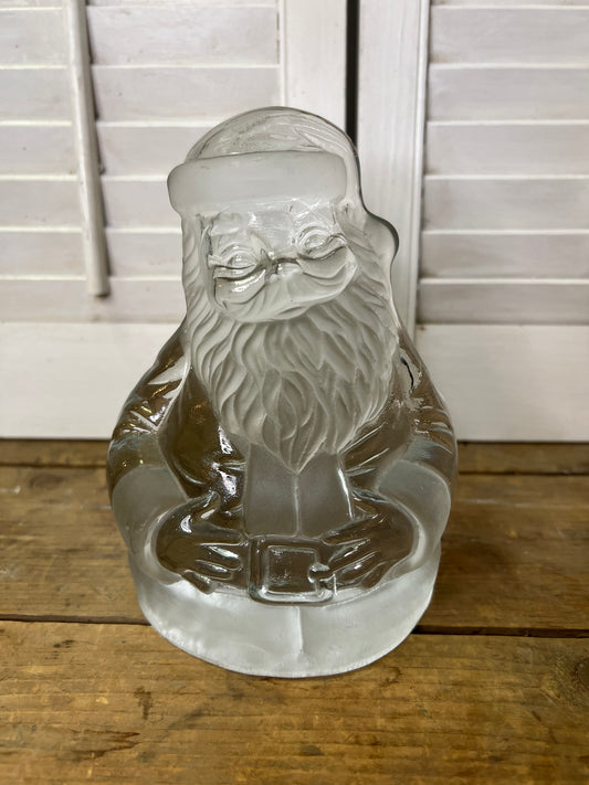Viking glass Santa