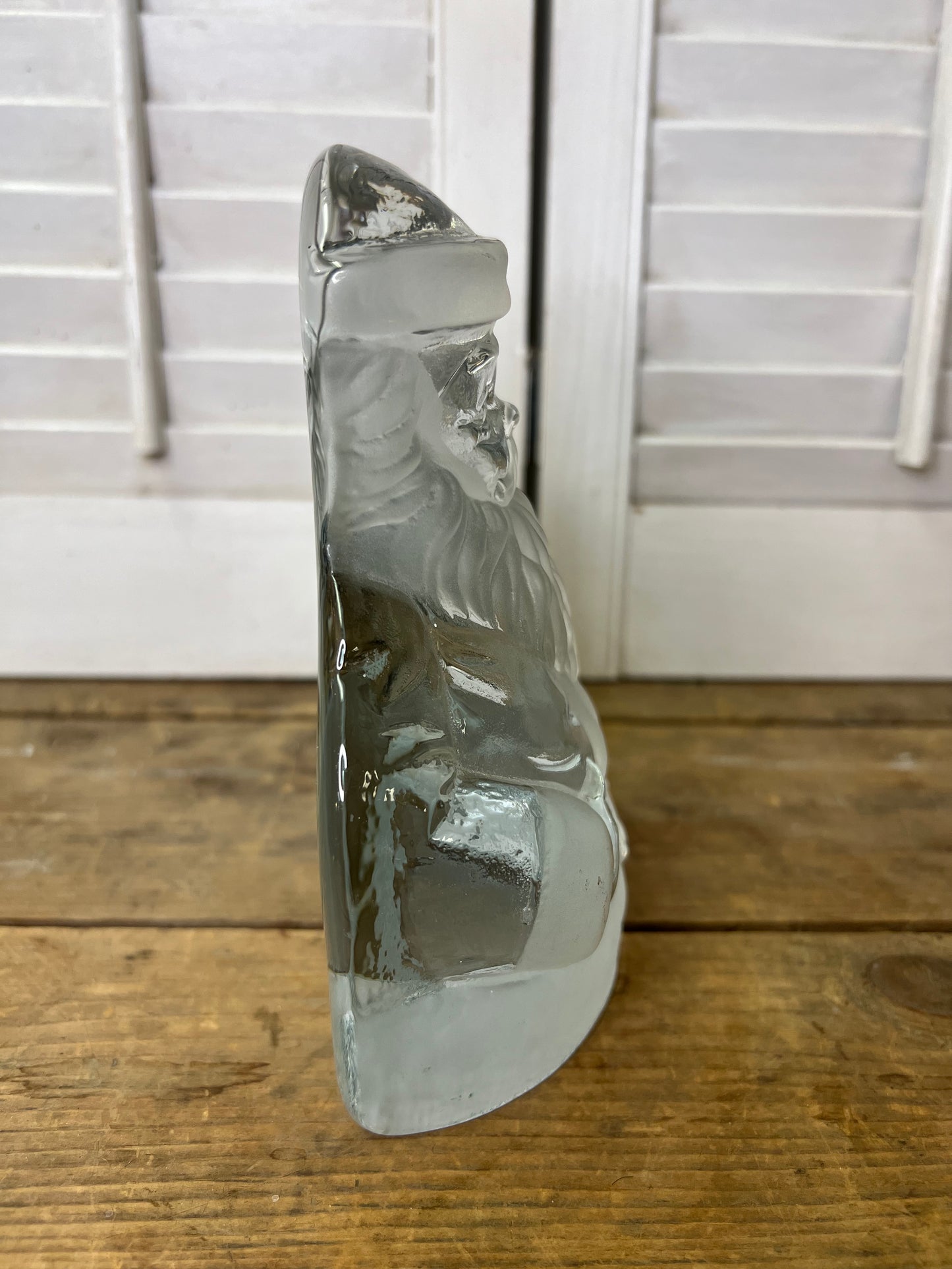 Viking glass Santa