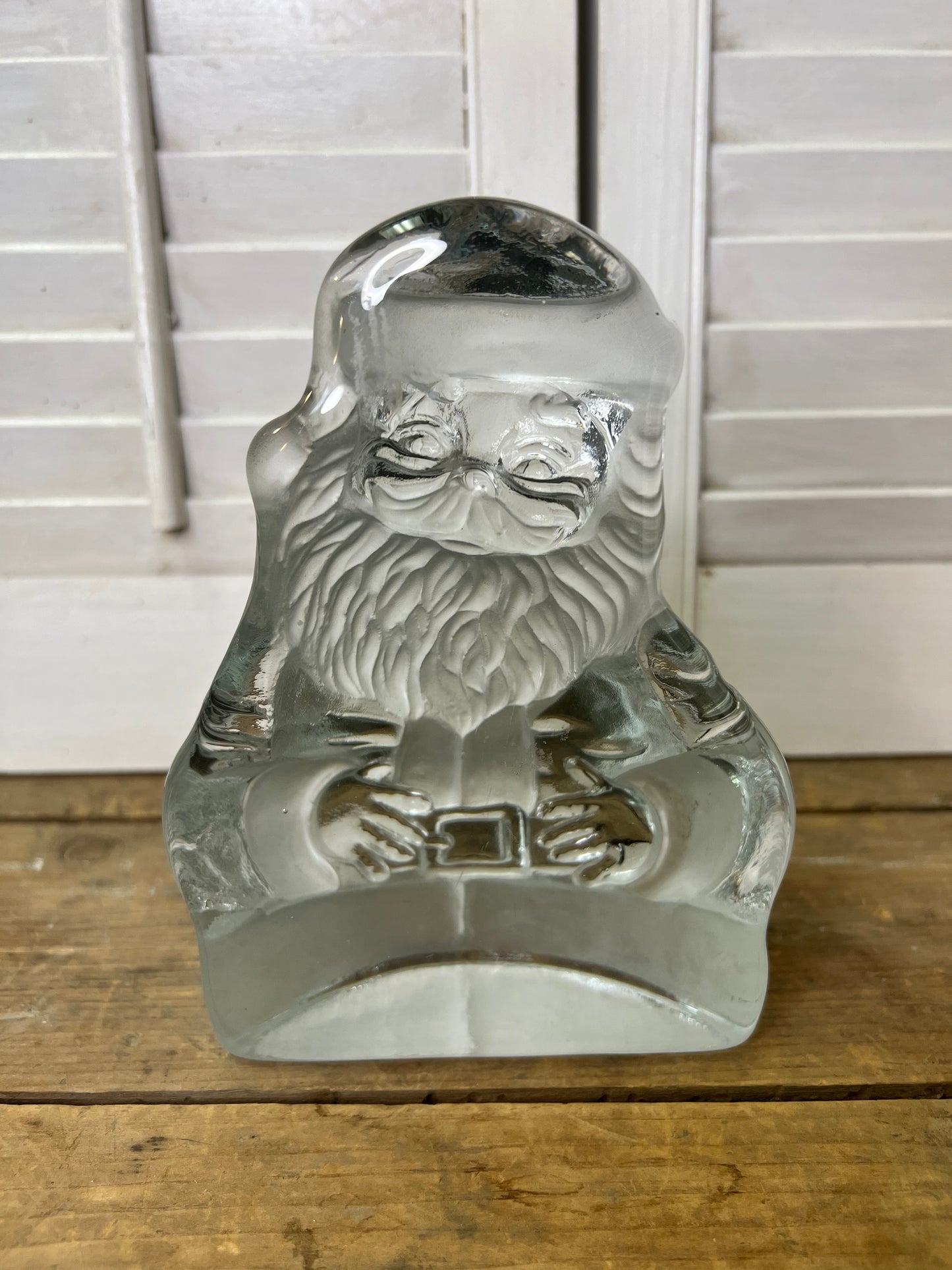 Viking glass Santa