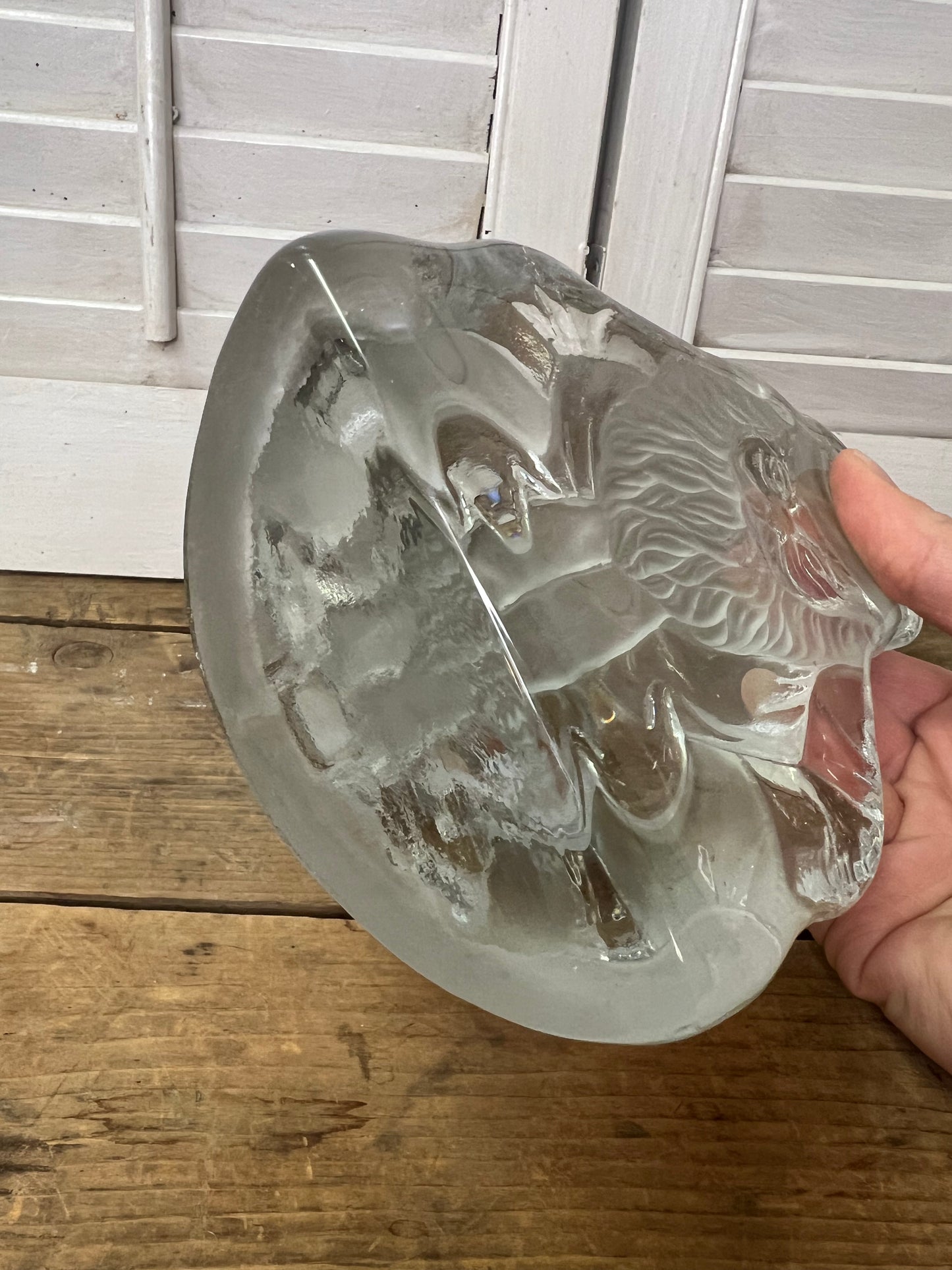 Viking glass Santa
