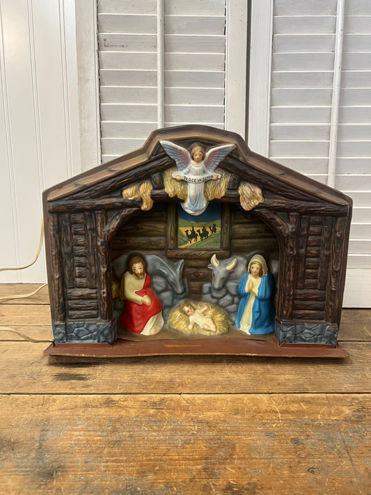 Vintage Royalite Nativity