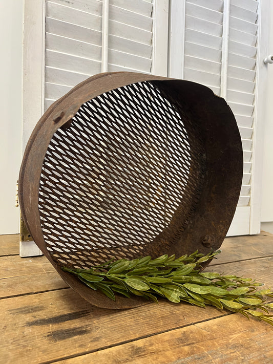 Rusty metal Sieve Farmhouse decor kitchen decor