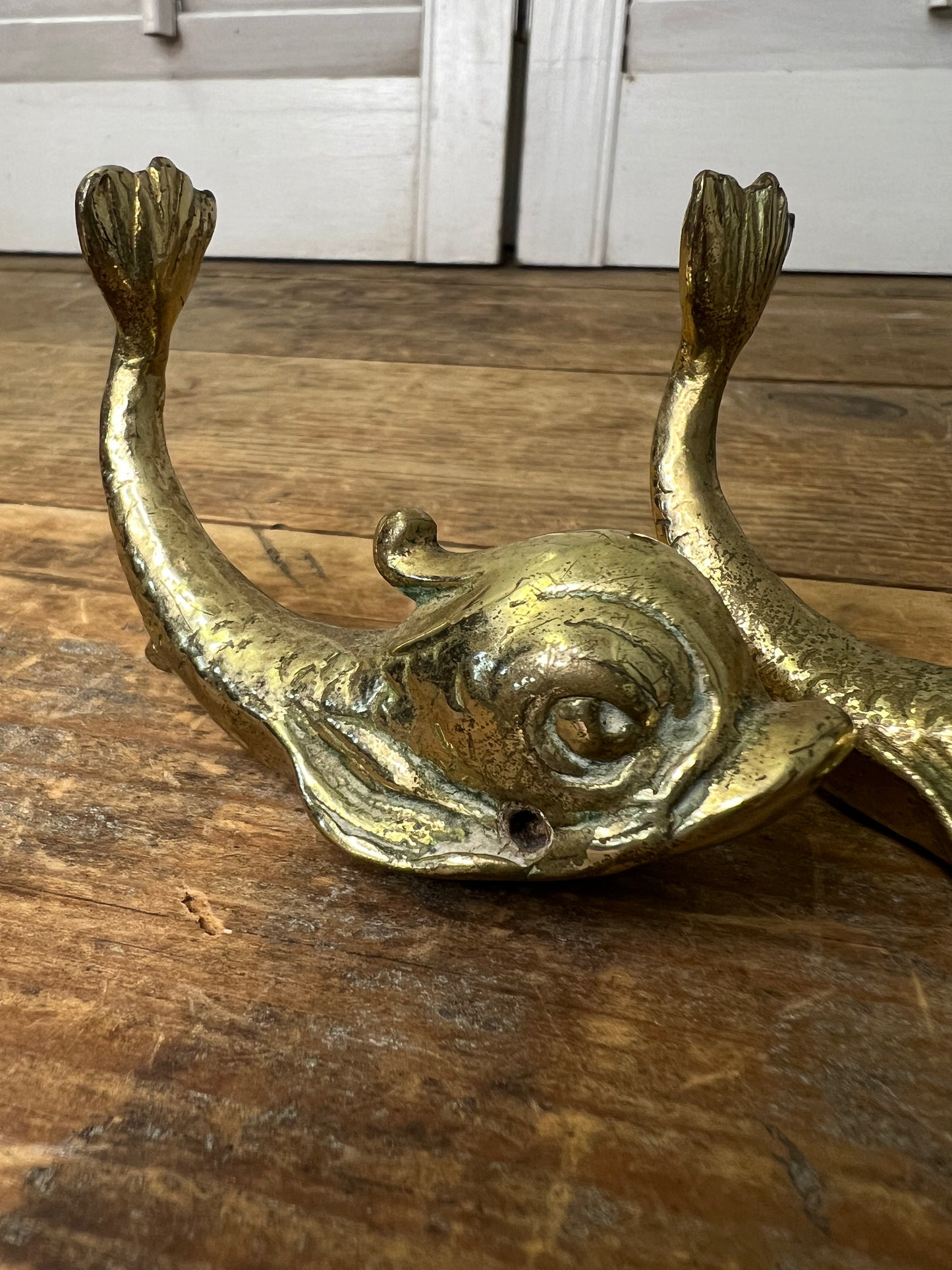 Antique faucet handles brass koi fish vintage bathroom fixtures