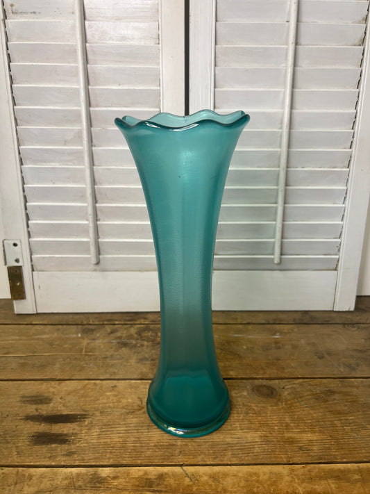 Antique Imperial Glass “Smooth Panels” stretch glass/ art glass vase