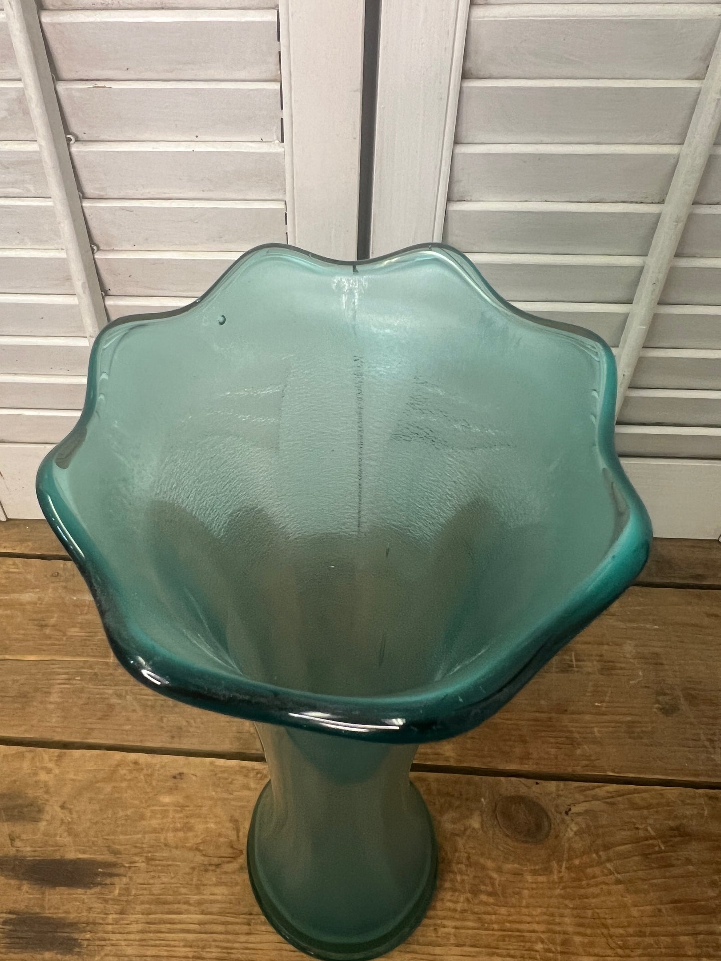 Antique Imperial Glass “Smooth Panels” stretch glass/ art glass vase
