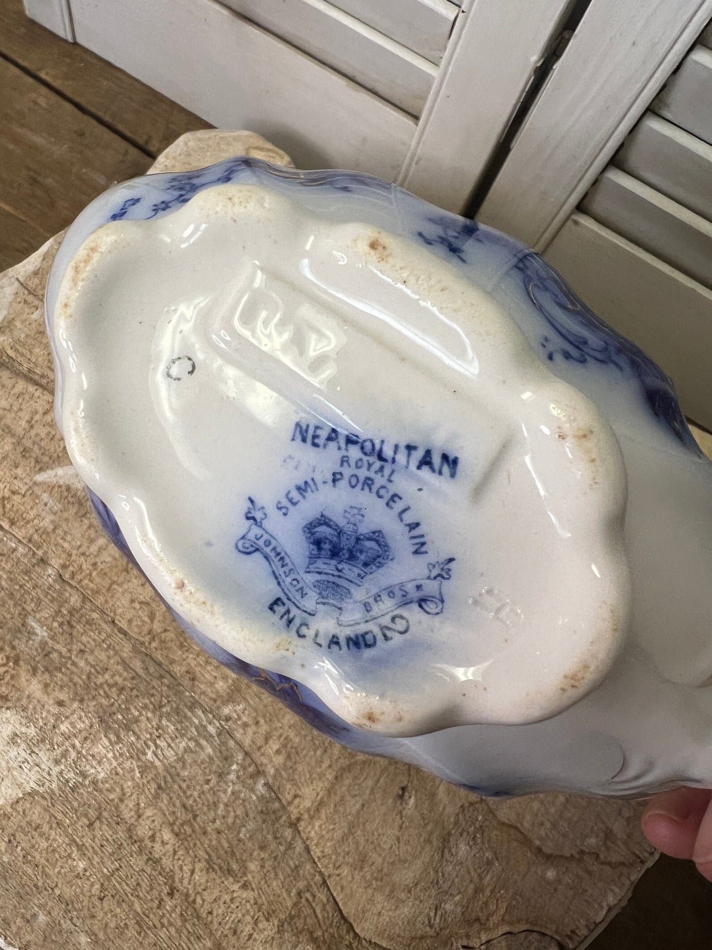 Johnson Bros. Antique flow blue “Neapolitan”