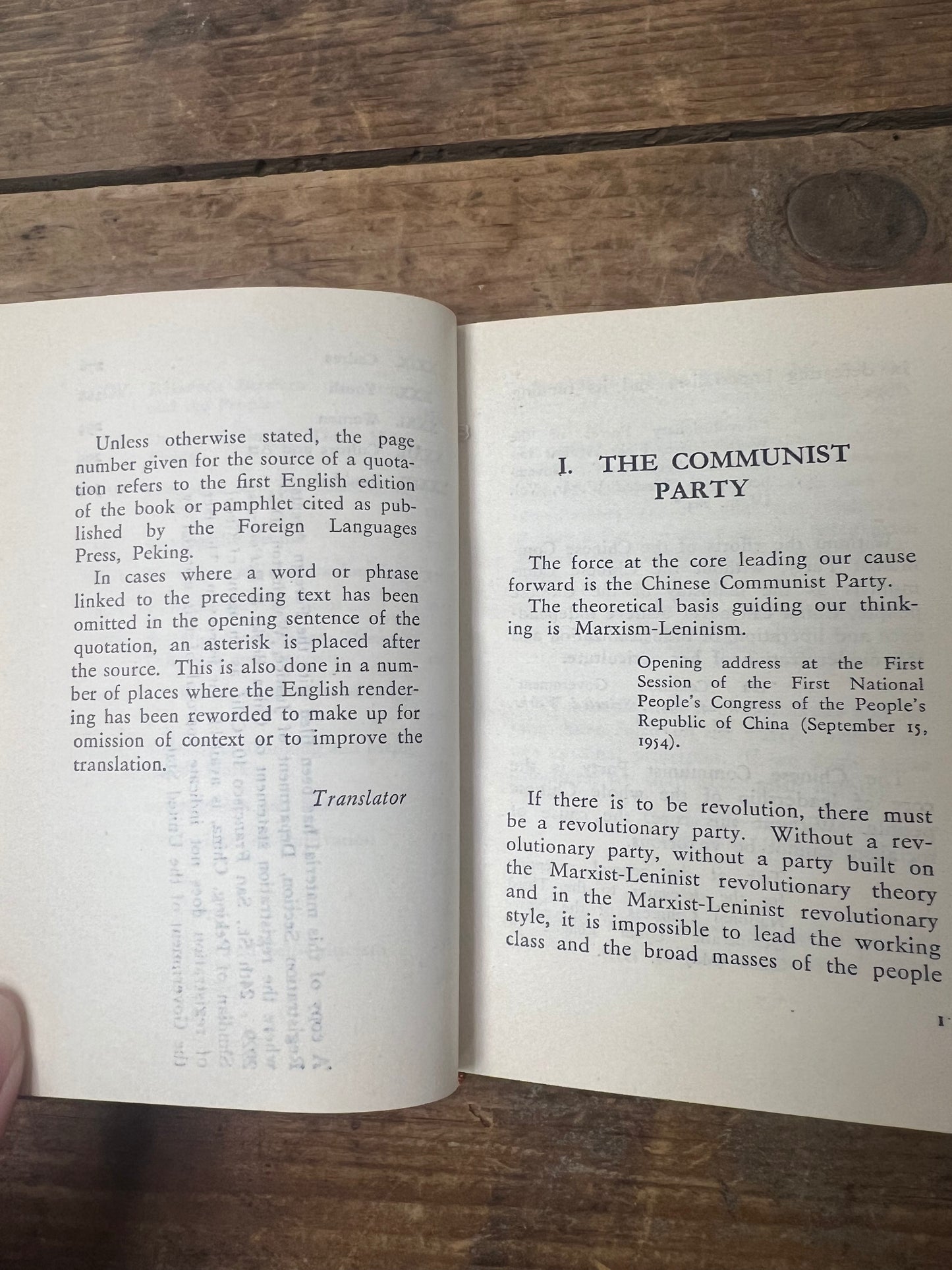 Quotations from Chairman Mao Tse-tung, 1966 first edition