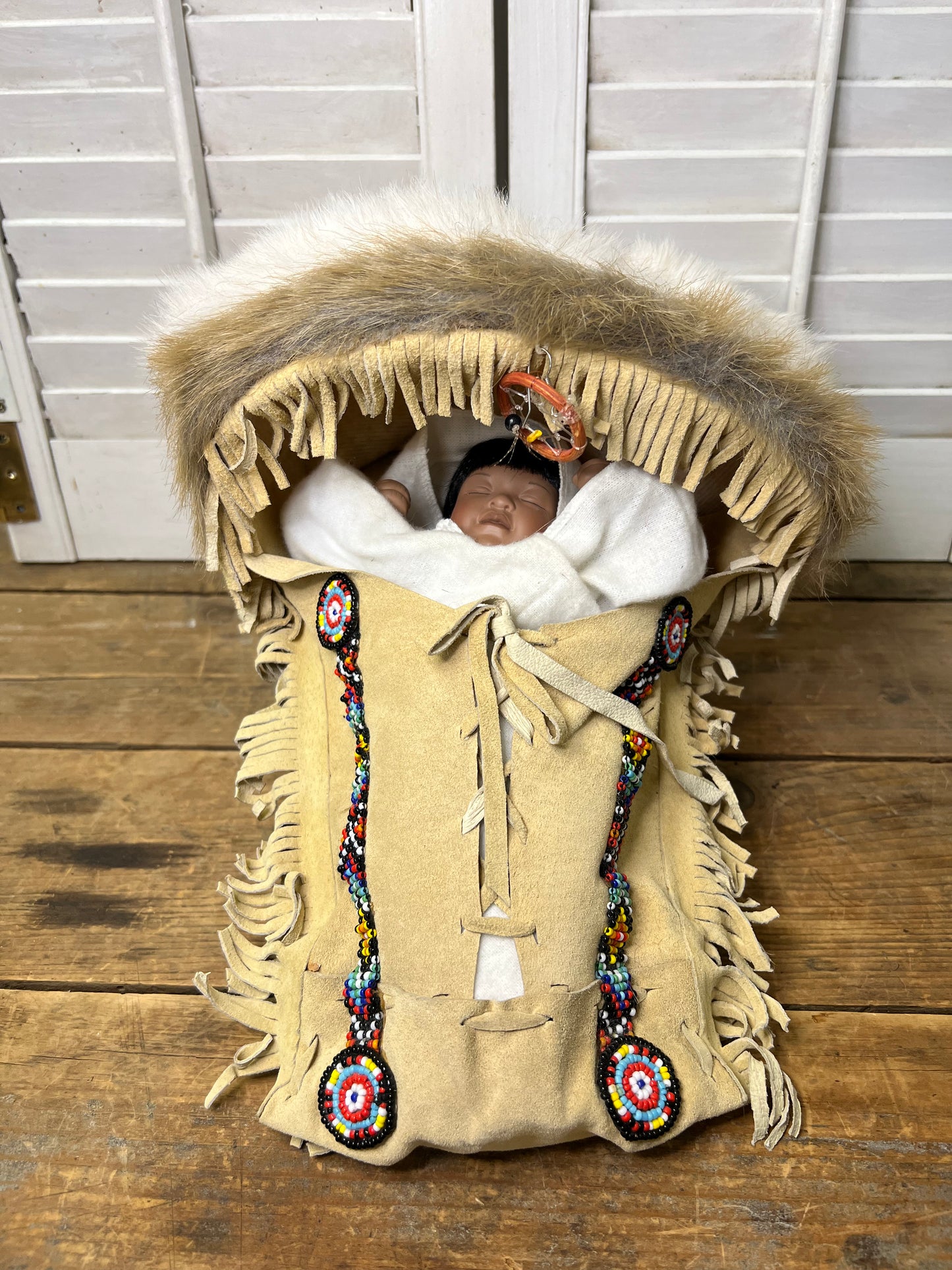 Ashton Drake Sleeping Bear Doll Precious Papooses Collection
