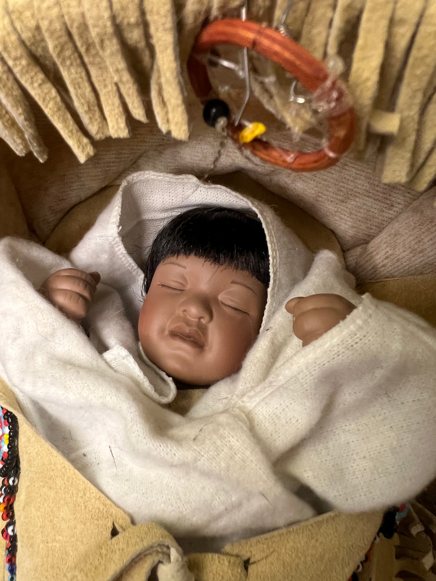 Ashton Drake Sleeping Bear Doll Precious Papooses Collection