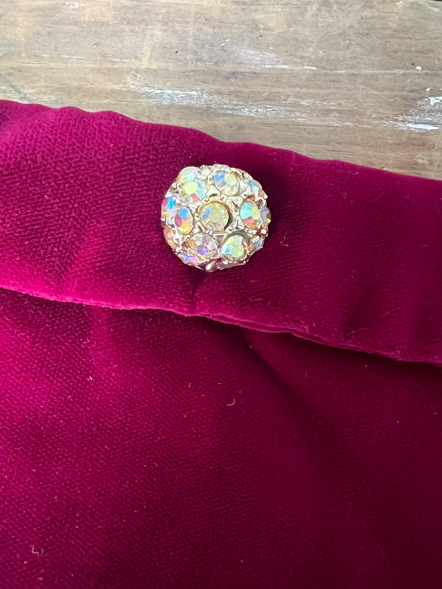 Vintage velvet handbag and matching belt