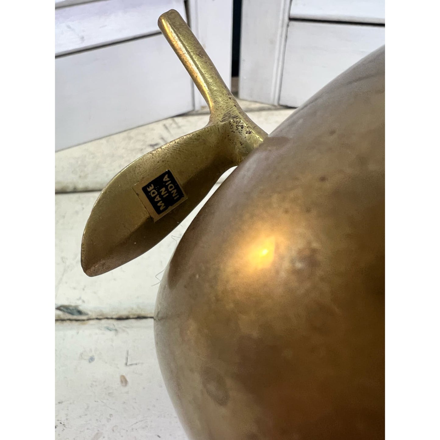 Vintage Brass Apple Bell