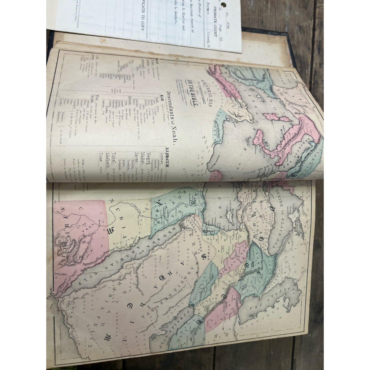 Antique Family Bible with Notes and Instructions Civil War Era, 1861 American Tract Society