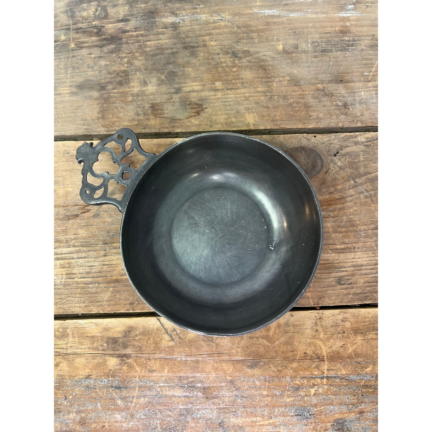 English Pewter Porringer