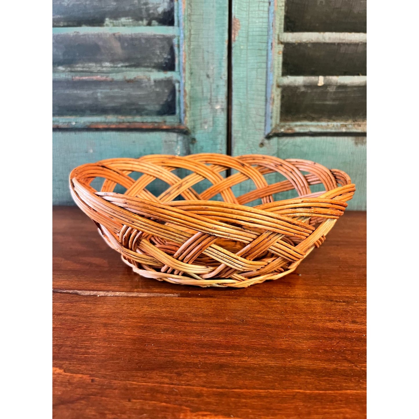 Vintage oval basket made in Yugoslavia