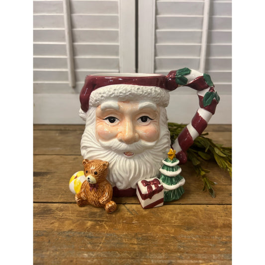 Vintage ceramic Santa mug