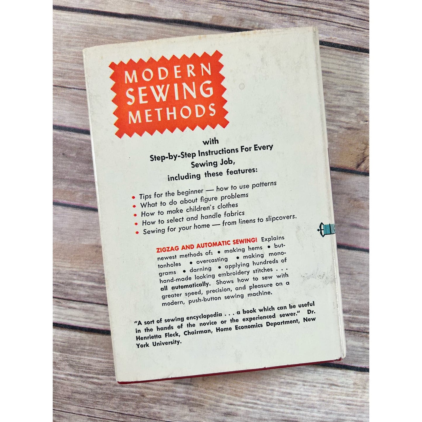 Vintage Modern sewing Methods Book 1957