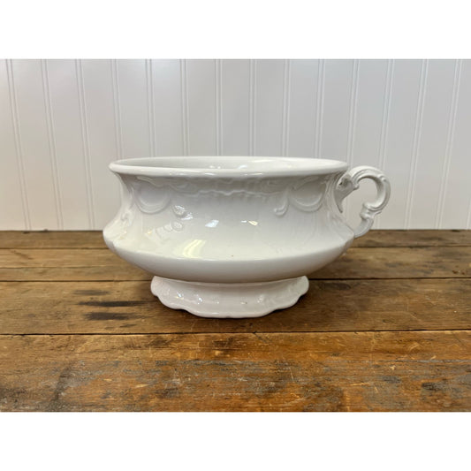 Vintage/Antique Sterling China Ironstone Chamber Pot