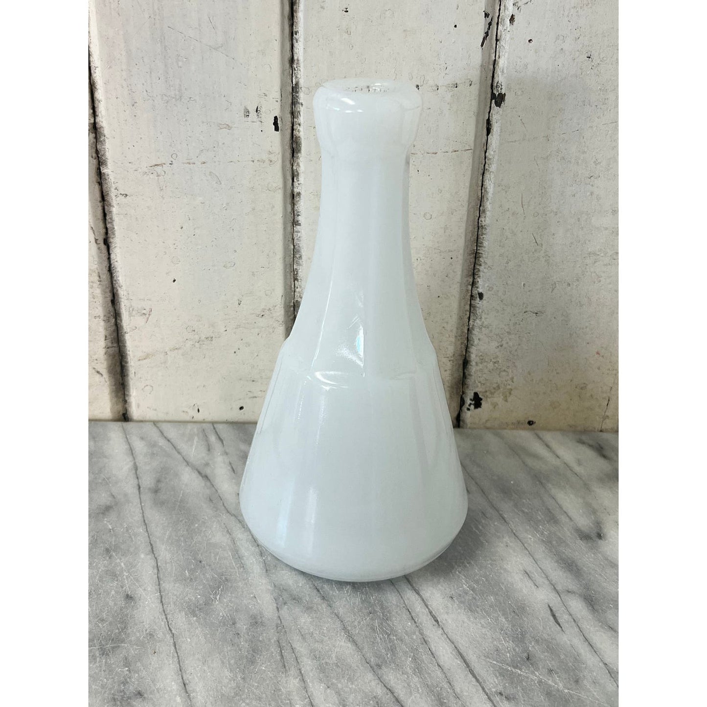 Antique milk glass barber water bottle