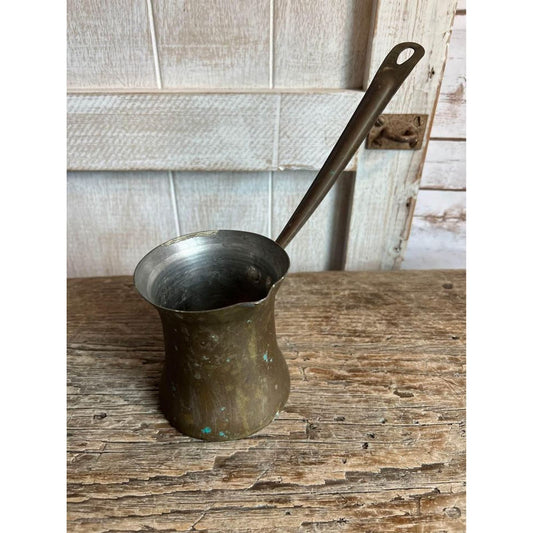 vintage brass long handled dipper/ farmhouse kitchen/ decor