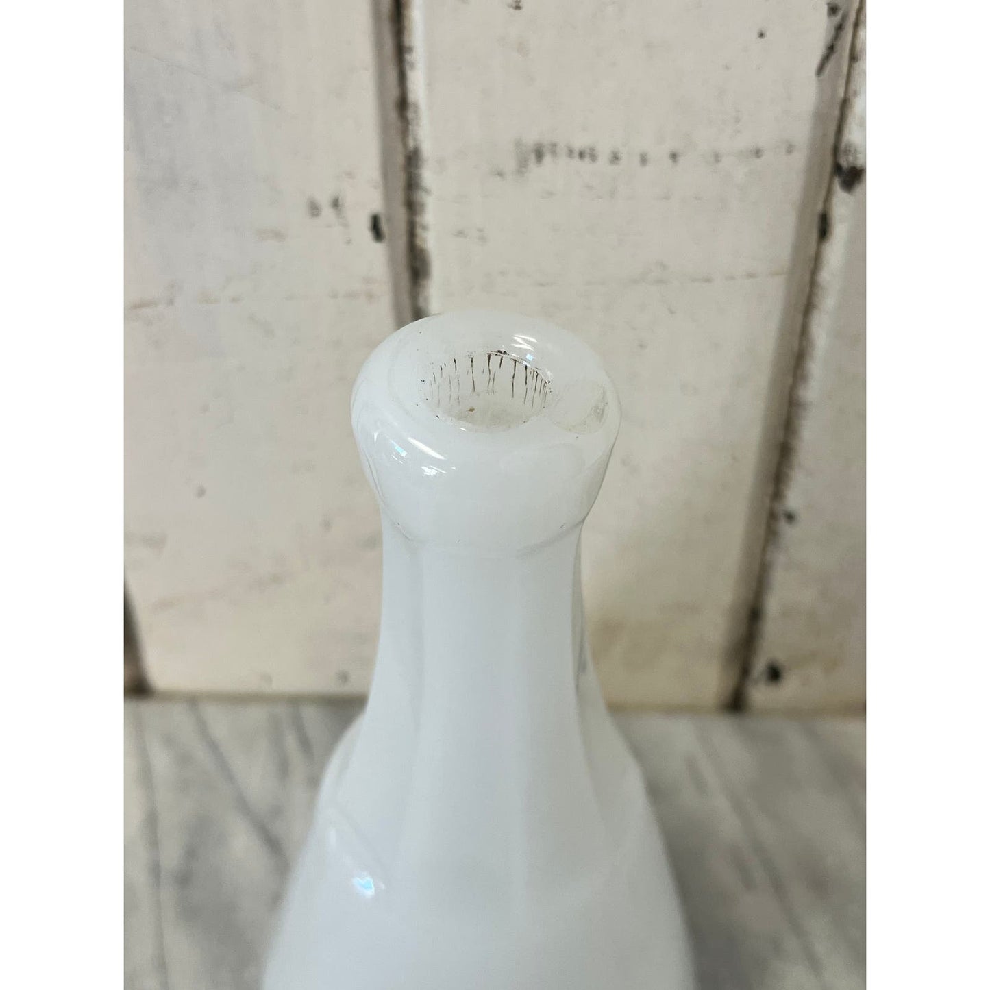 Antique milk glass barber water bottle