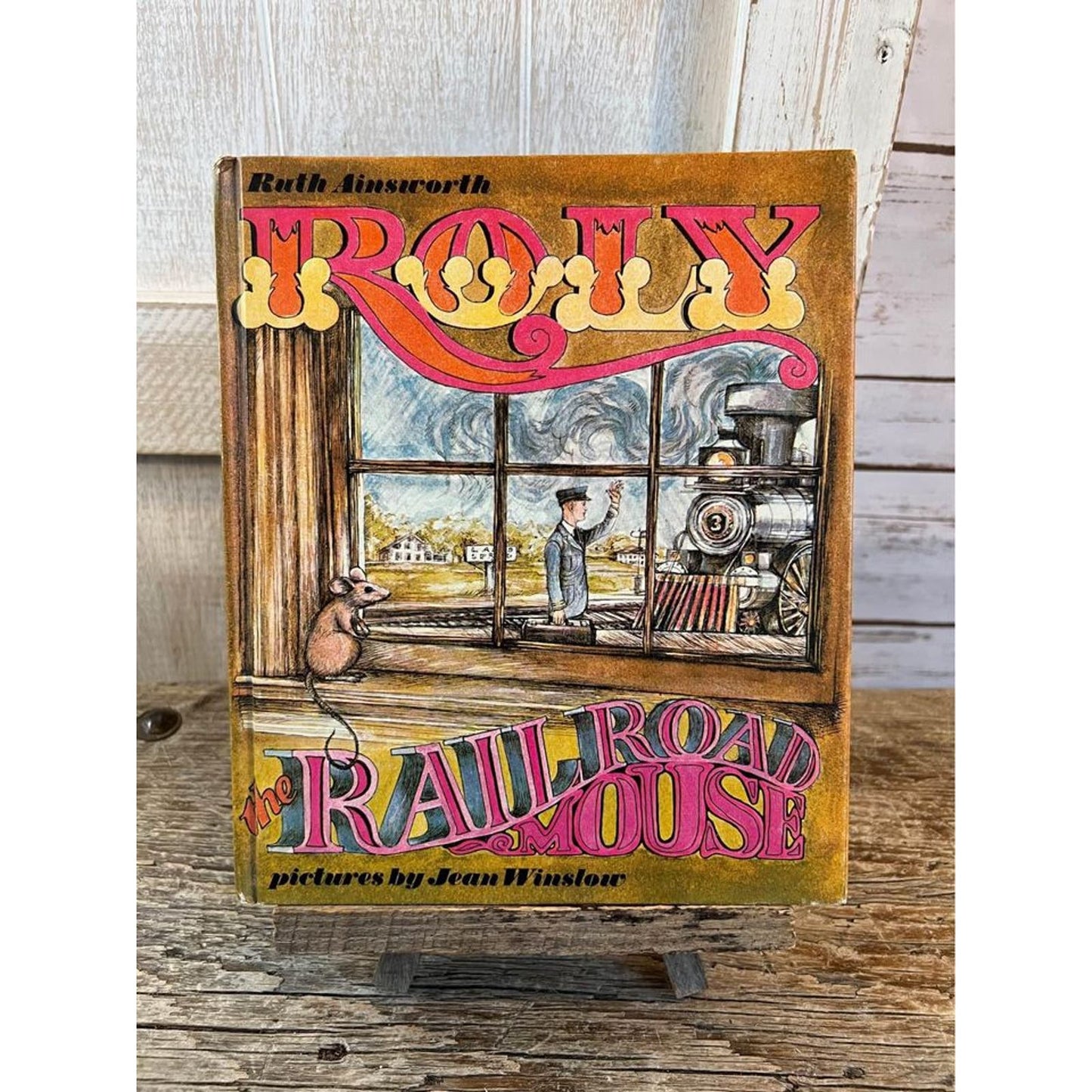 Vintage Roly The Railroad Mouse Childrens Book 1967