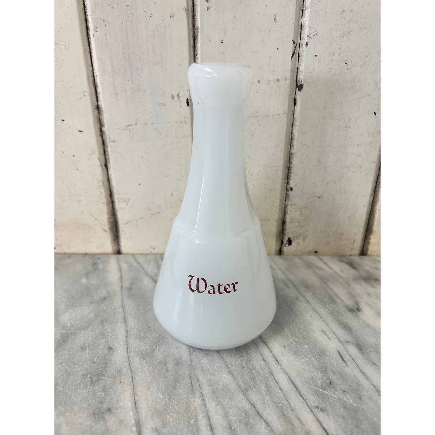 Antique milk glass barber water bottle